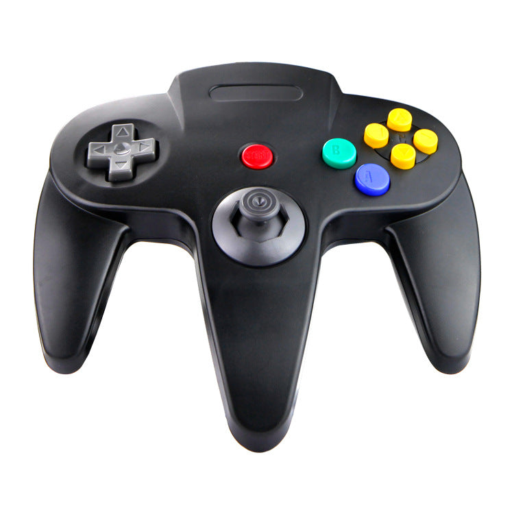 Close-up of wired Nintendo 64 controller