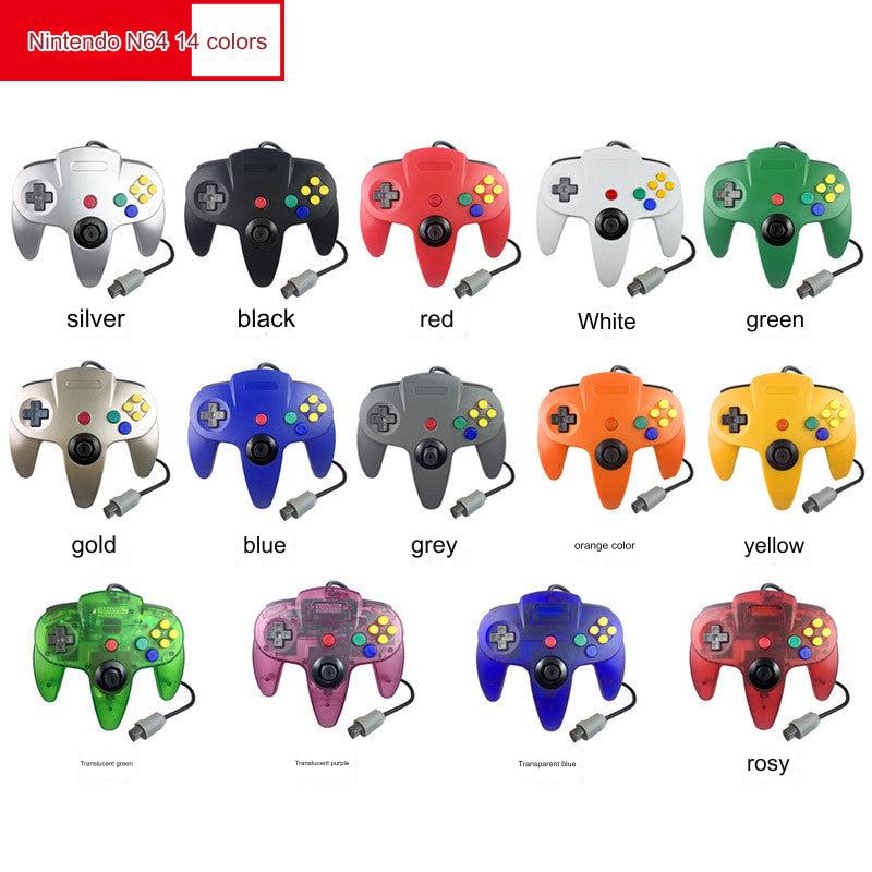 N64 wired controller with vibrant colours
