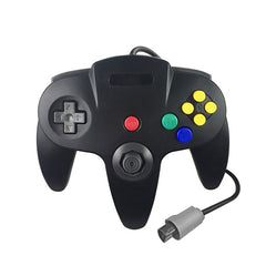 Close-up of wired Nintendo 64 controller