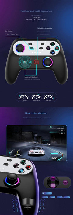 Customisable RGB gaming controller lights