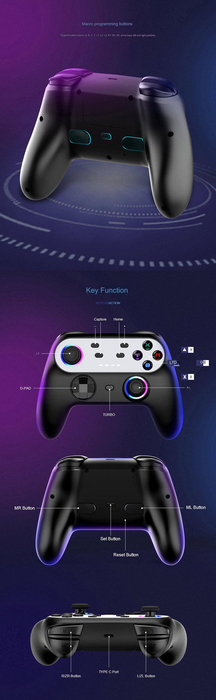Rechargeable game controller charging on Type-C