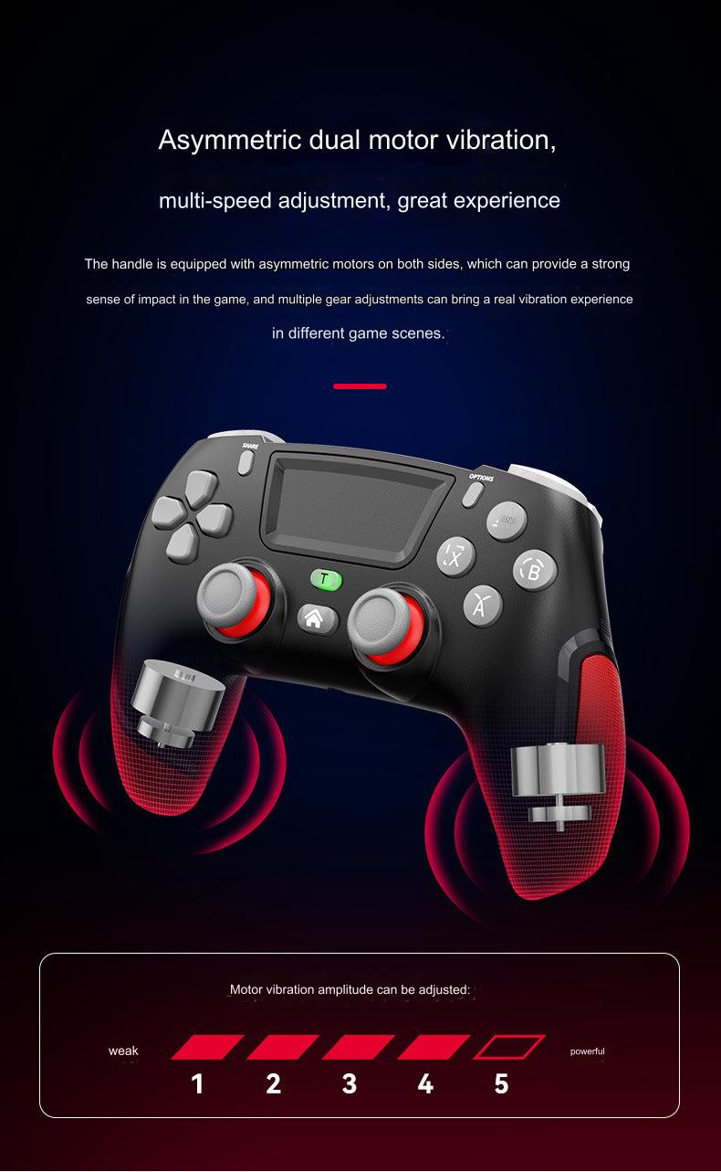 gaming controller close up on thumbsticks