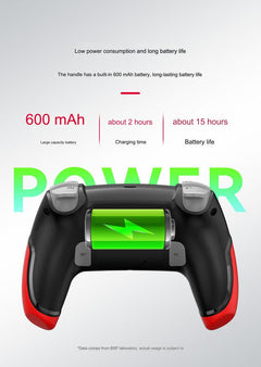 dual vibration feedback gaming controller in action