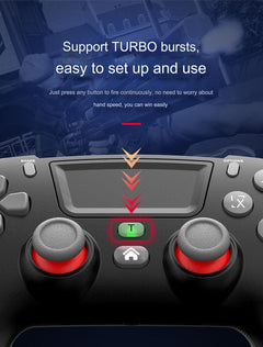 gaming controller close up on thumbsticks