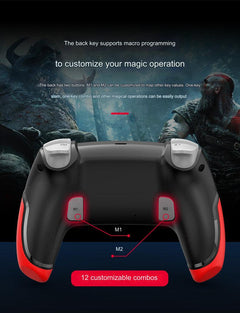 Bluetooth gaming controller side view