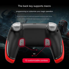 customisable colours Bluetooth controller on display