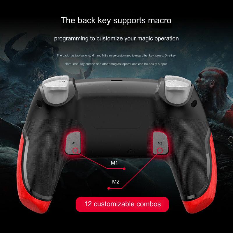customisable colours Bluetooth controller on display