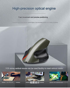 Top view of the rechargeable mouse with buttons