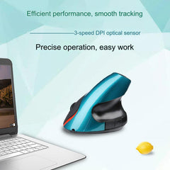 Rechargeable Vertical Wireless Mouse - black