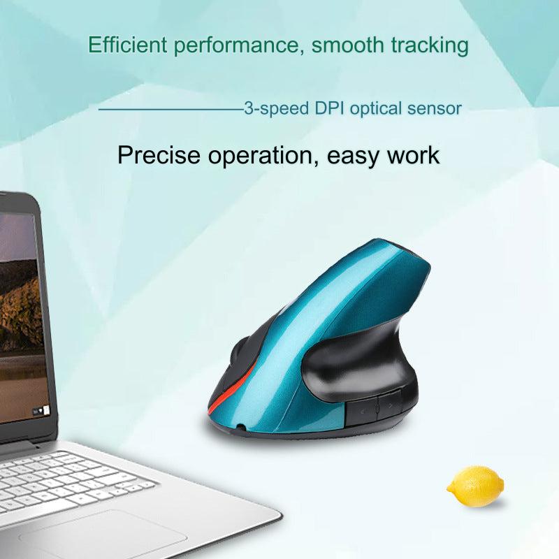 Rechargeable Vertical Wireless Mouse - black