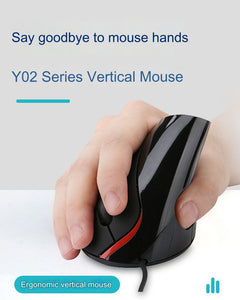 Side view of the ergonomic vertical mouse