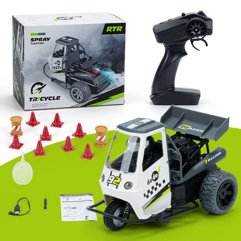 Close-up of kids off-road RC motorcycle image 3