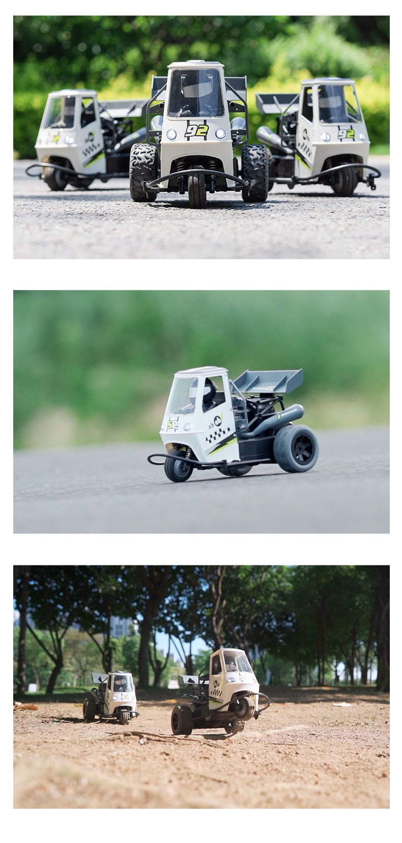 Remote control drift motorcycle with spray effects image 2