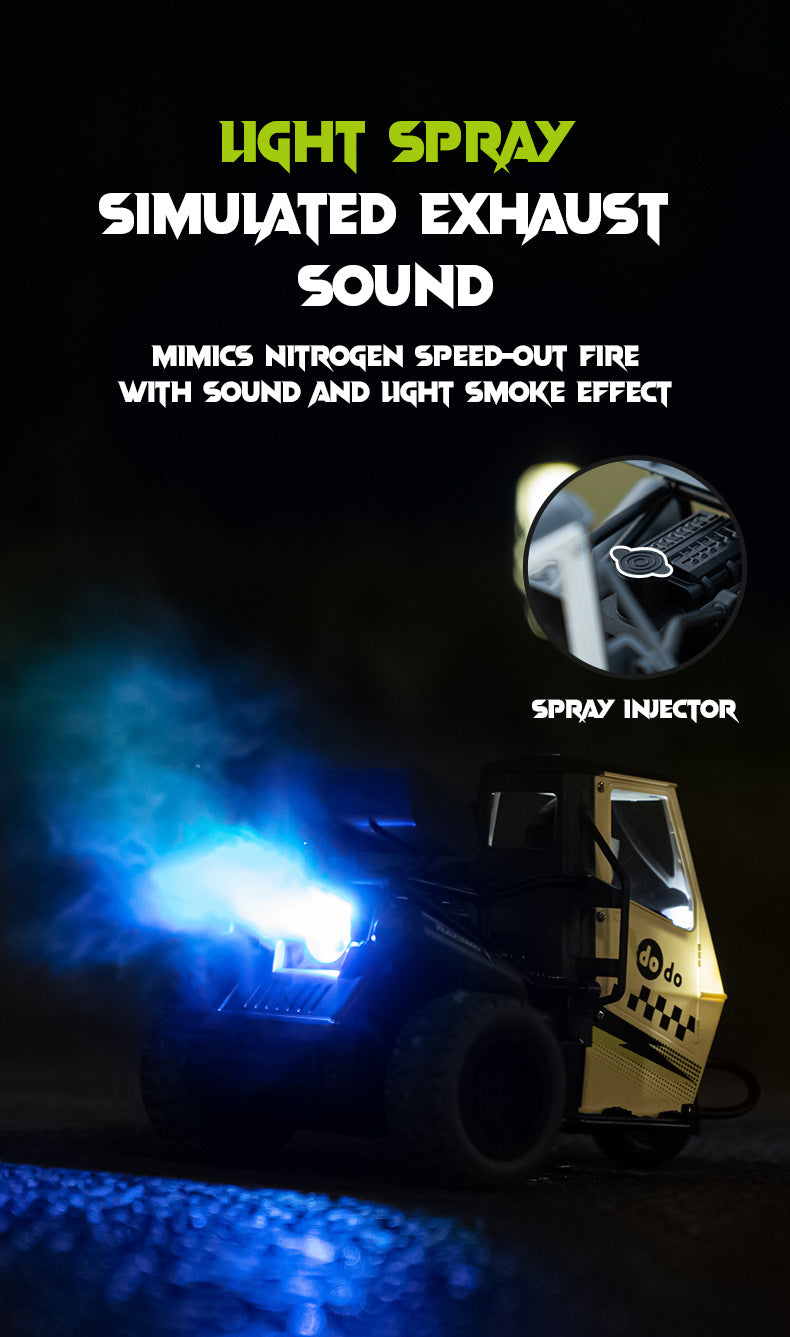 Detailed view of motorcycle with spray feature image 9