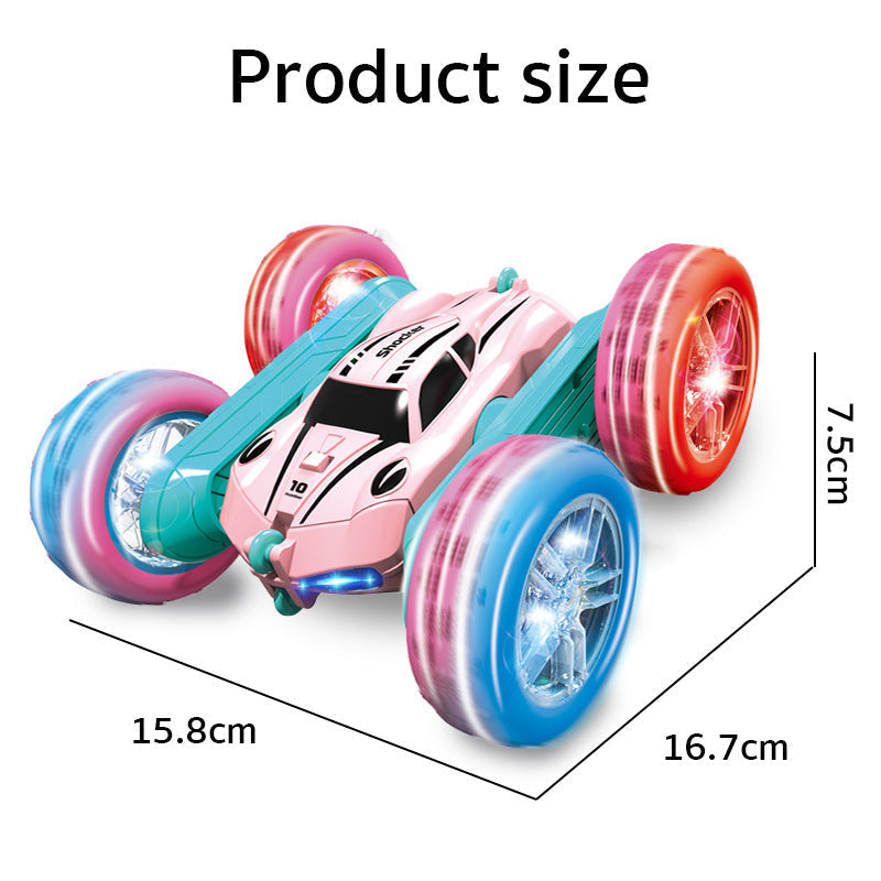 Back view of kids playing with remote control car