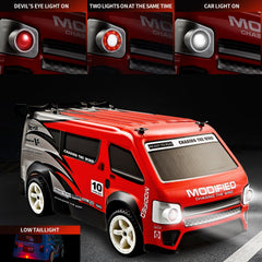 High-Speed RC Drift Car in red