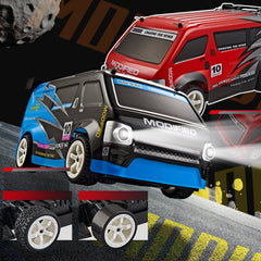 RC car in action on track