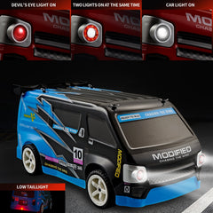 Close-up of RC car's design