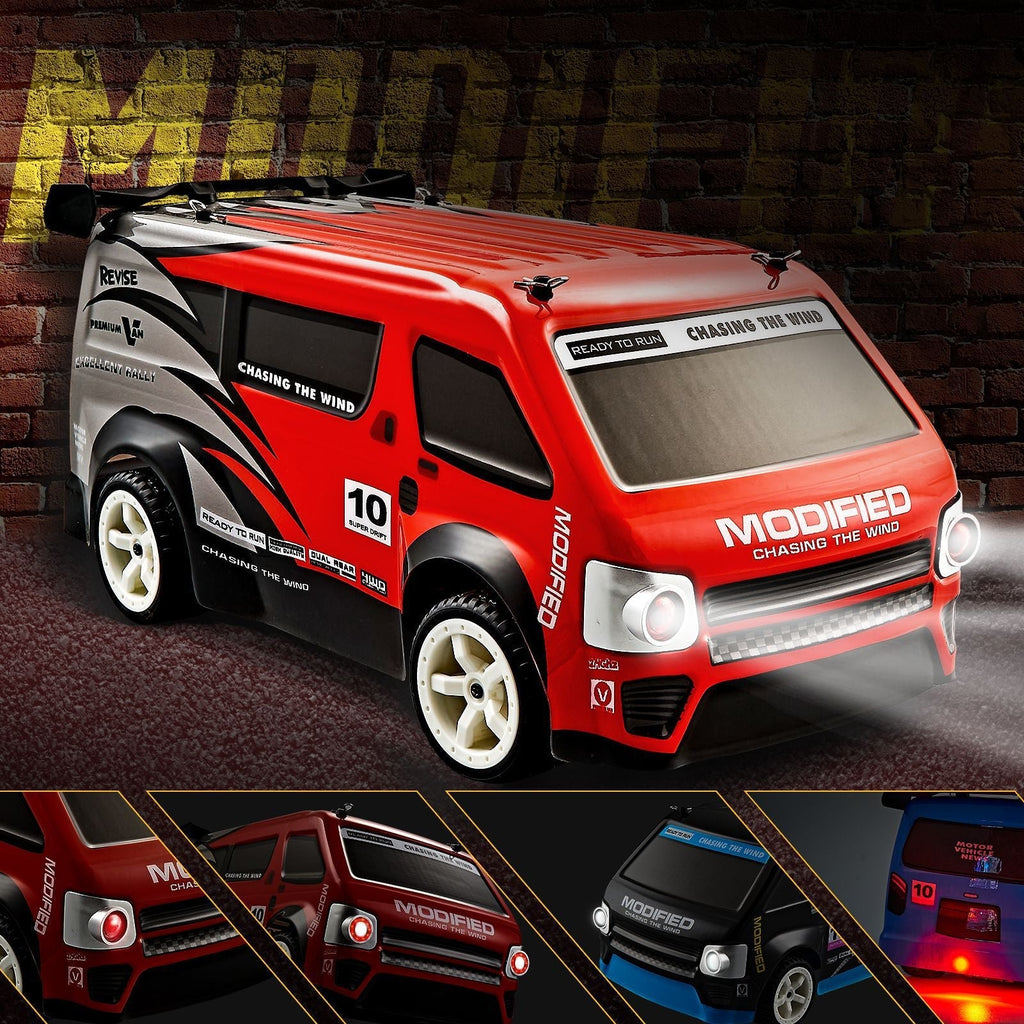 High-Speed RC Drift Car in red