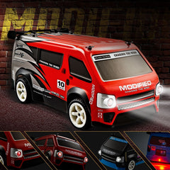 High-Speed RC Drift Car in red