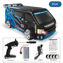 Close-up of RC car's design