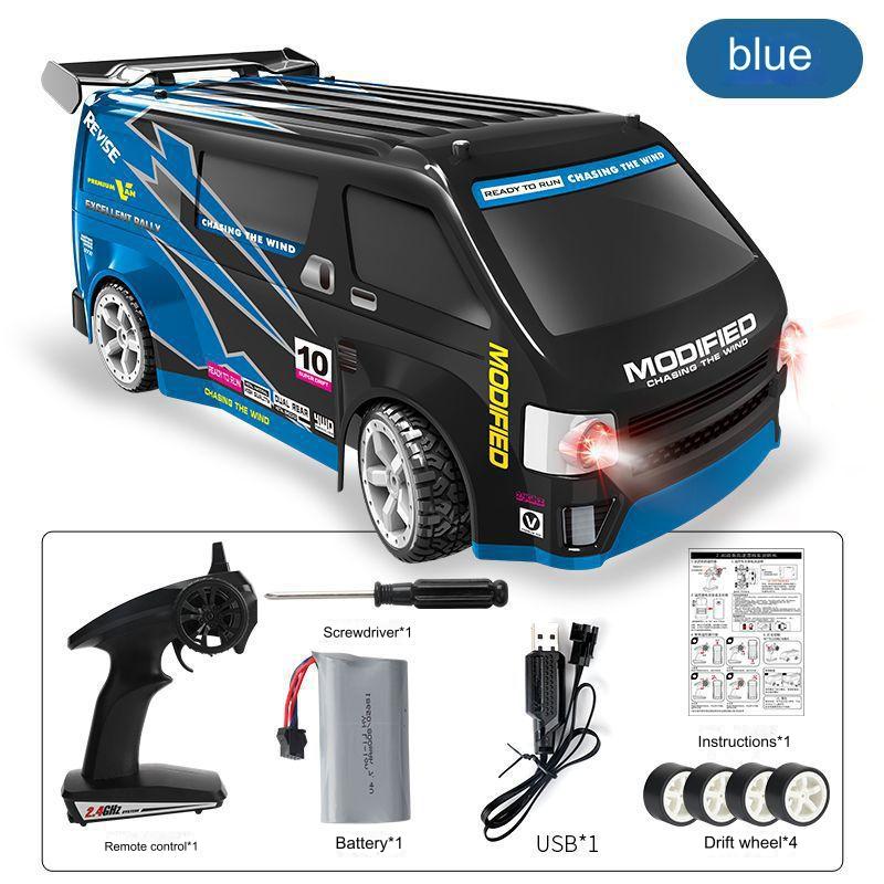 Close-up of RC car's design