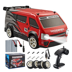 Kid enjoying remote control car