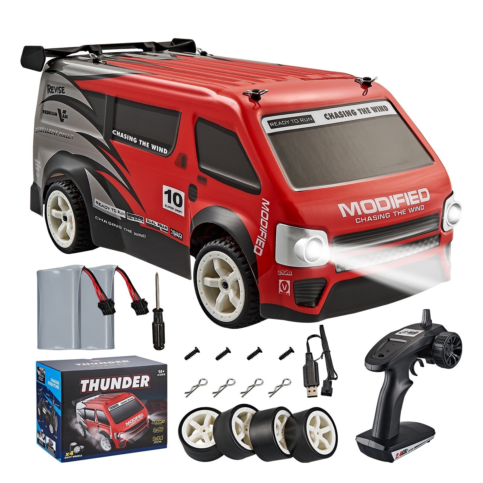 Kid enjoying remote control car