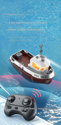 Floating Boat Toy in action on water