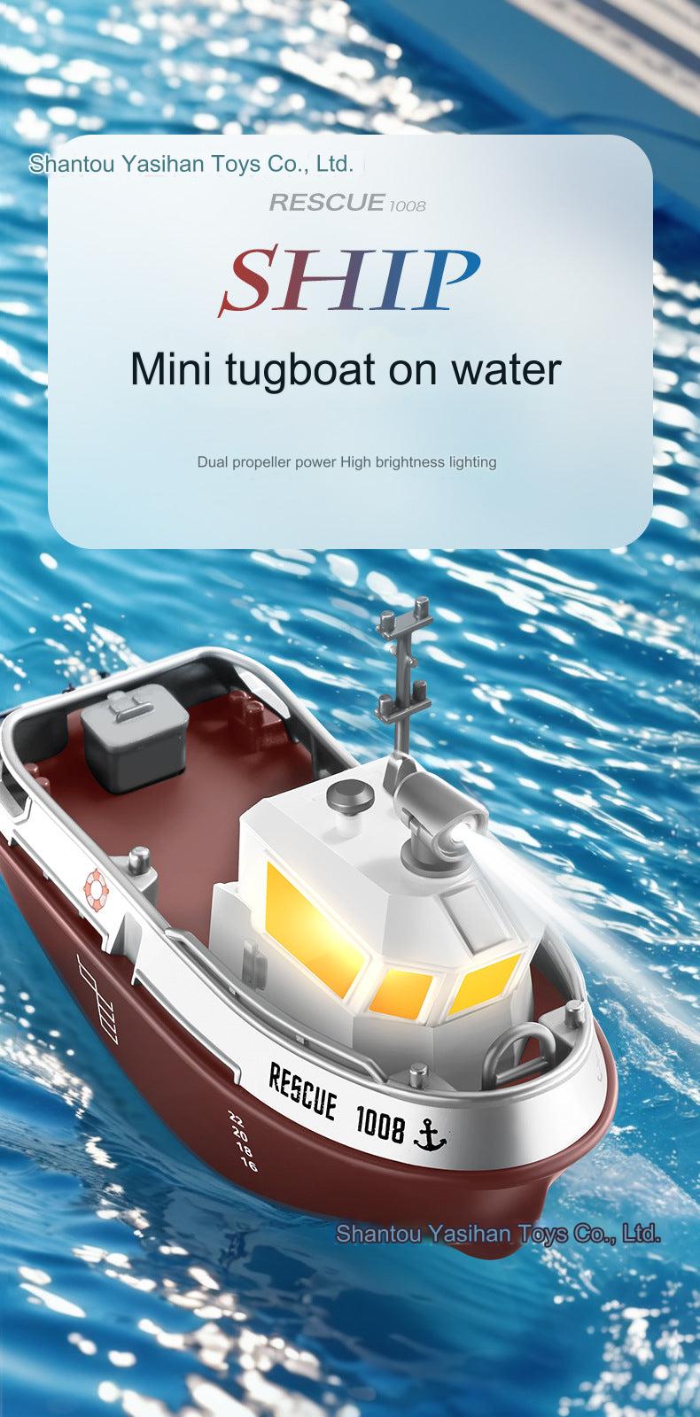 Close-up of Remote Control Toy Boat