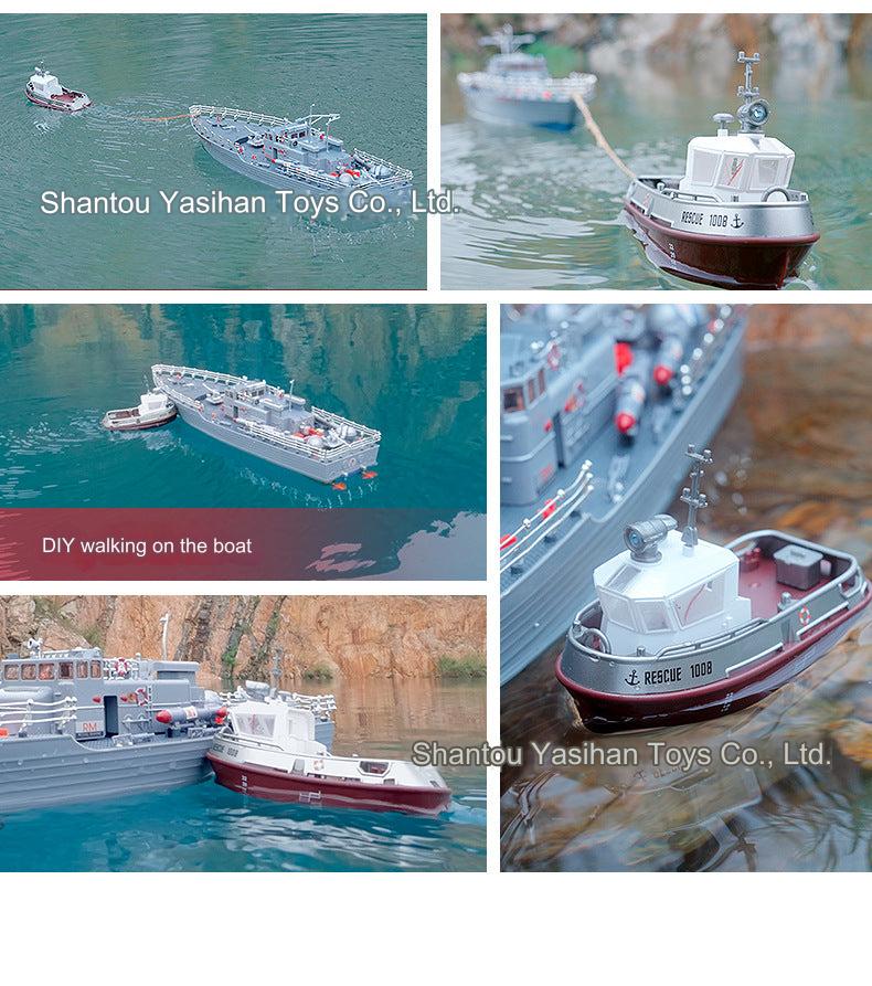 Floating Boat Toy in action on water