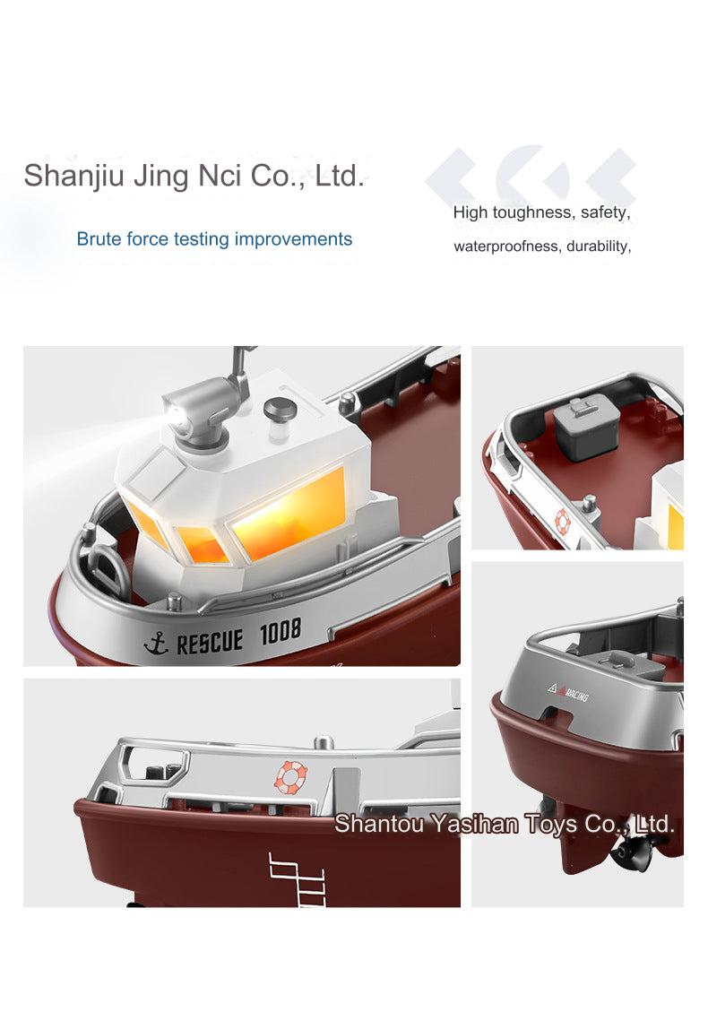 Floating Boat Toy in action on water