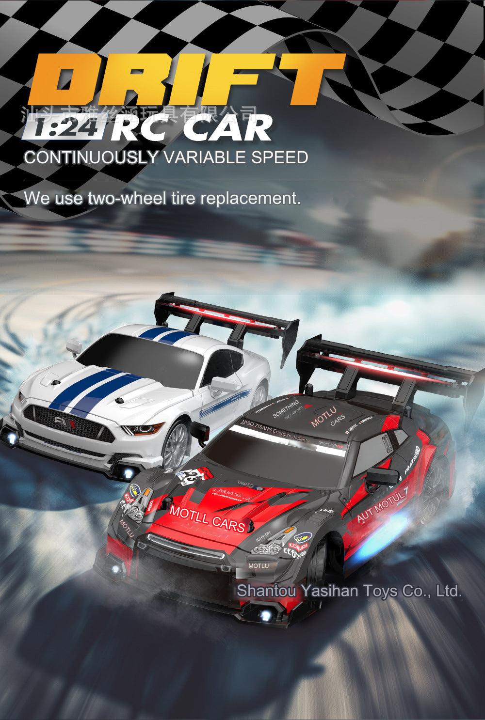 close-up of RC car features