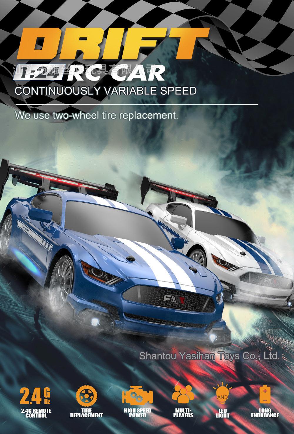 remote control car in motion