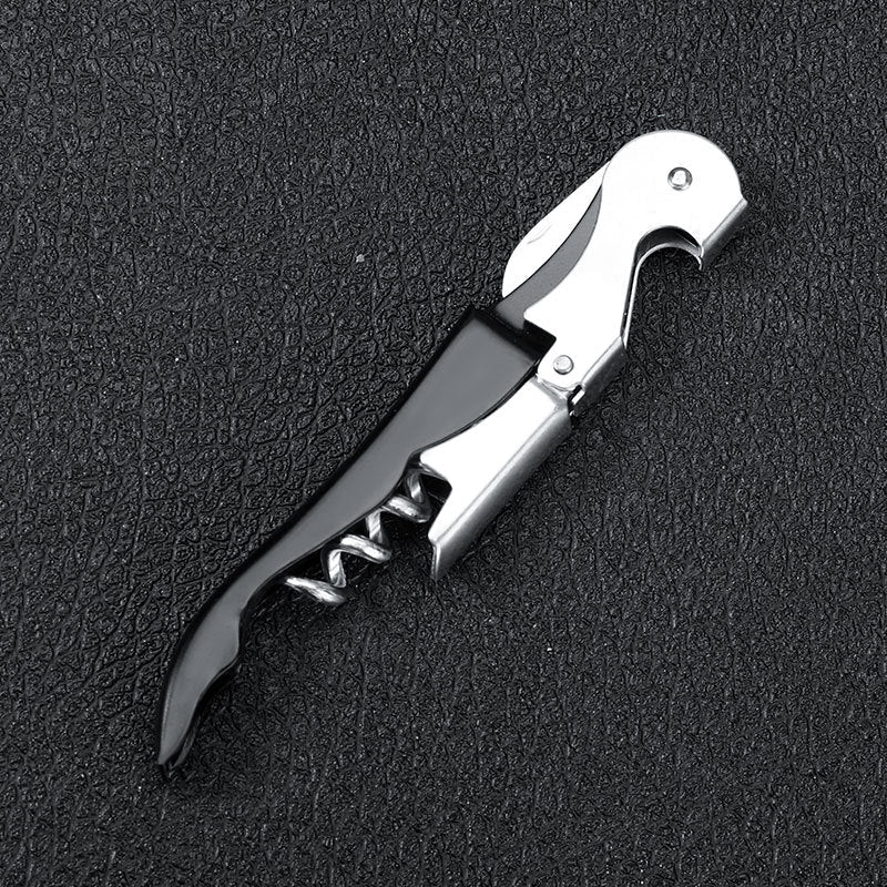 Multi-functional bottle opener for beer and wine