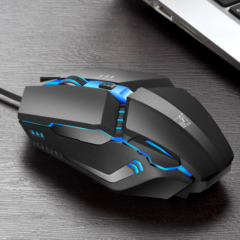RGB lighting effects of gaming mouse