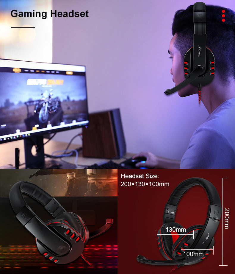T-WOLF headset for immersive sound