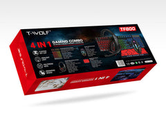 complete T-WOLF gaming set display