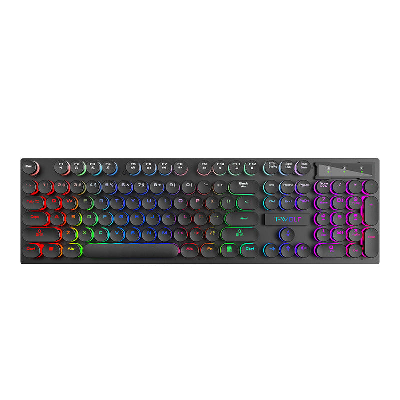 T-WOLF T80 keyboard with key caps
