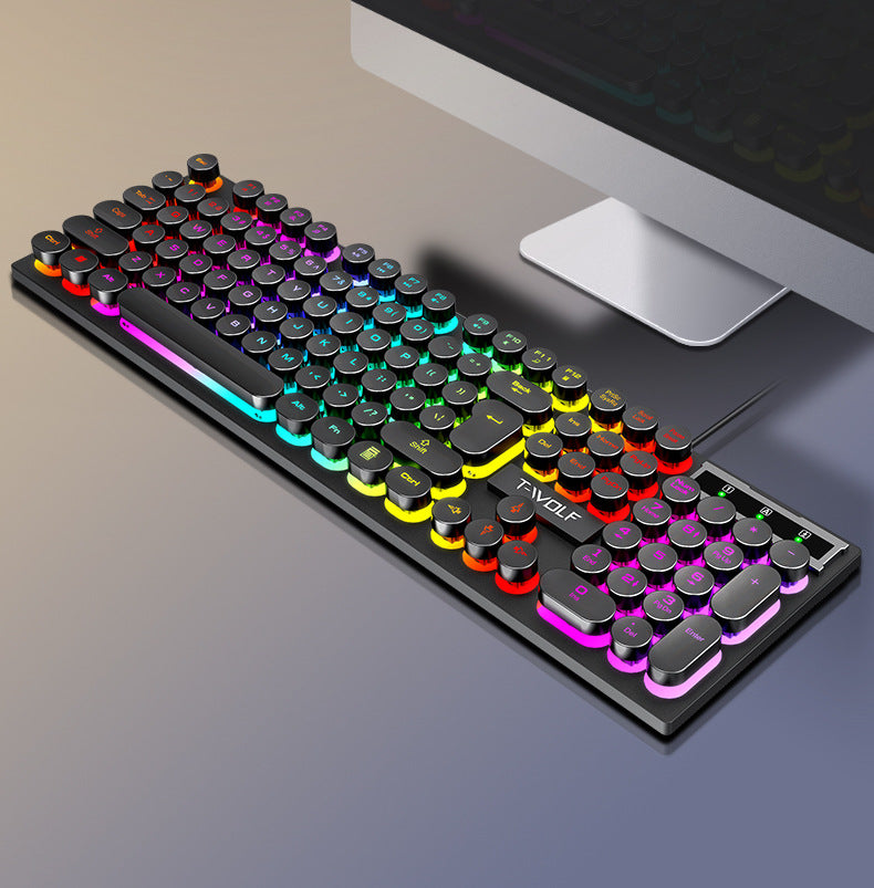 T-WOLF T80 keyboard on desk