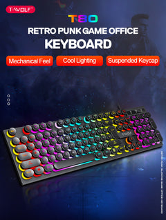 T-WOLF T80 keyboard black finish