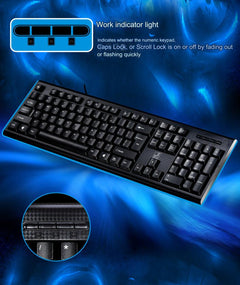 Q9 Keyboard with USB and PS2 interface