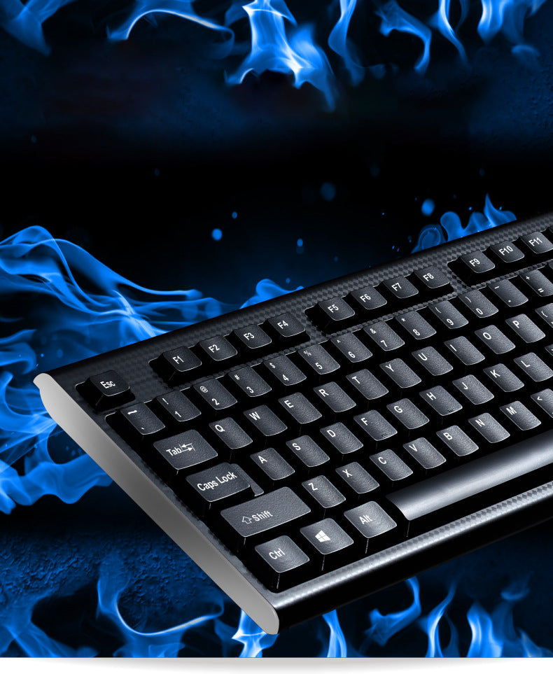 Close-up of Q9 Wired Keyboard keys
