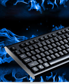 Close-up of Q9 Wired Keyboard keys