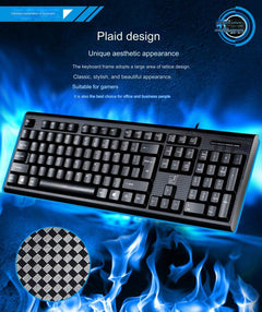 Typing on Q9 Universal Wired Keyboard