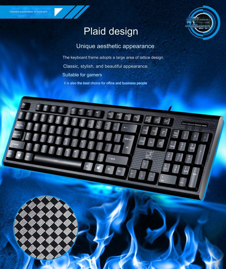 Typing on Q9 Universal Wired Keyboard
