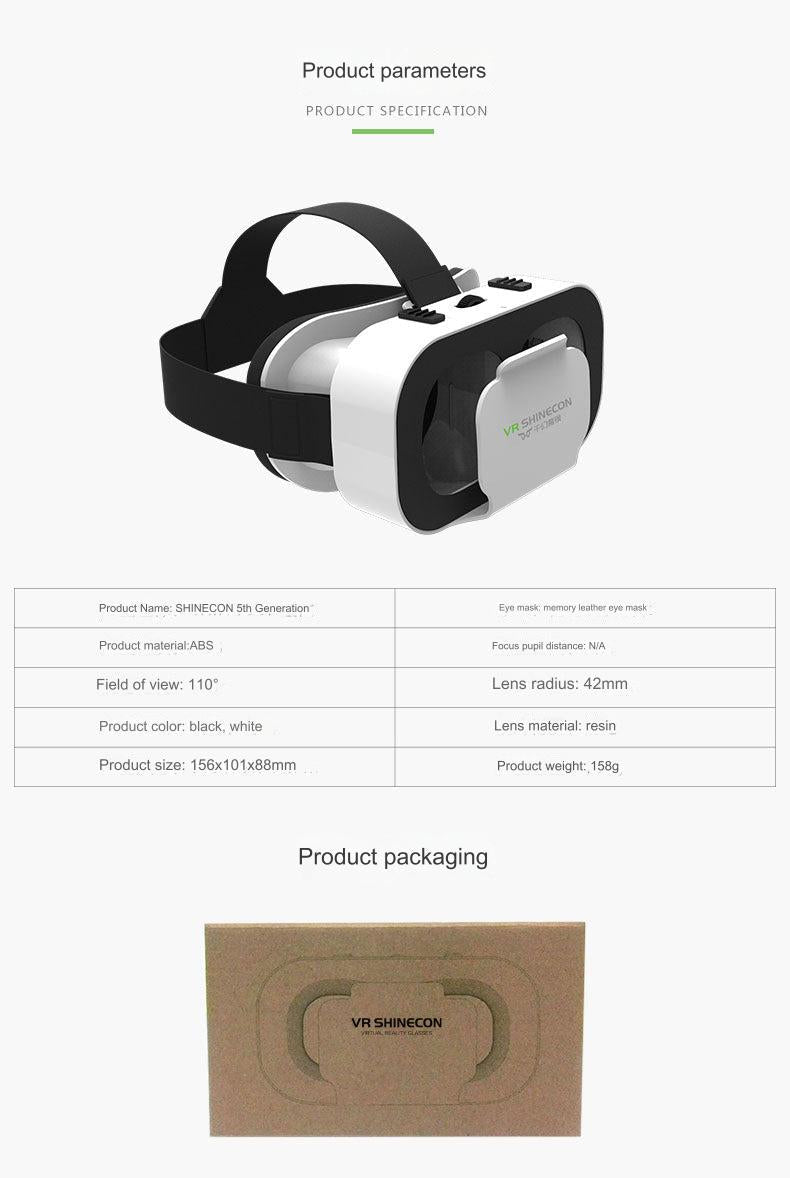 VRSHINECON G05a VR glasses front view