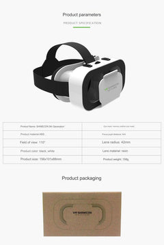 VRSHINECON G05a VR glasses front view
