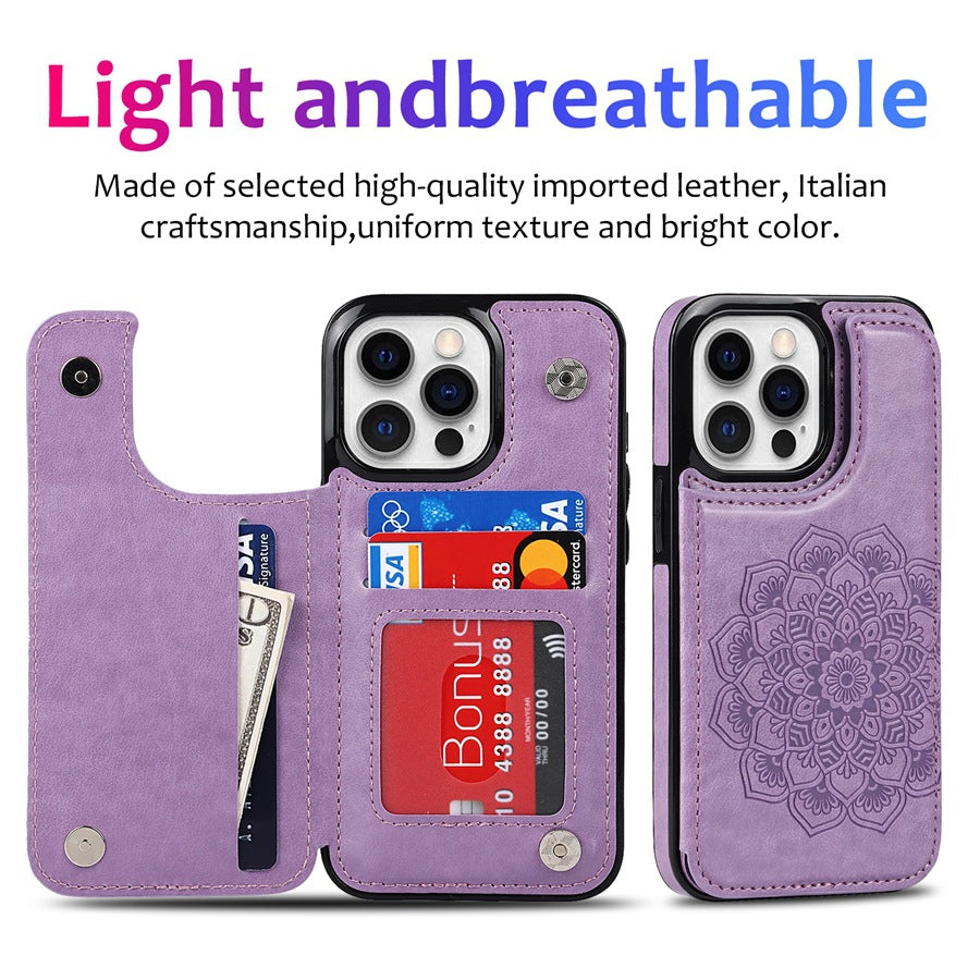 Stylish Magnetic Wallet Case with Stand
