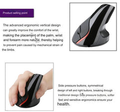 Ergonomic mouse displaying various angles